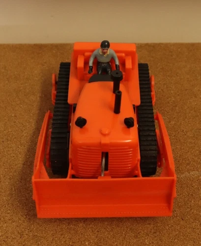 Vintage Marx Toys Baby Bulldozer Battery Operated Plastic Toy With Box