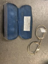 ANTIQUE 1/10 12 KT GOLD FILLED WIRE RIM EYE GLASSES DOCTOR'S FRAMES w/ CASE