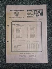 BOURNEMOUTH RESERVES V PLYMOUTH ARGYLE RESERVES 1973-74 COMBINATION