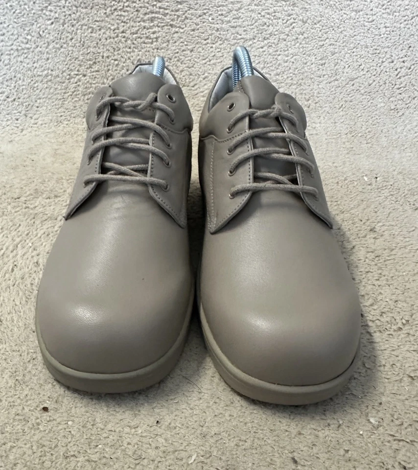 Туфли Apex Ambulator B3000M ортопедические серо-коричневые кожаные на шнуровке женские размер 10 средний - Изображение 2 из 4