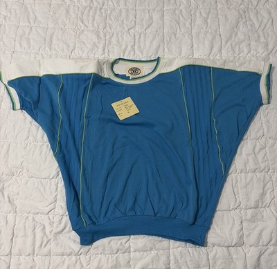 Vintage NWT Victoria Secret Sport Batwing Dolman Top   Triangle Cut   Size M 80s