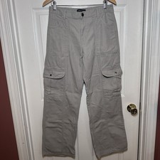 Aeropostale Women's Medium Utility Cargo Pants Relaxed Fit Cotton Twill
