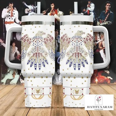 Elvis Presley King Of Rock Stainless Gift For Fans 40oz Tumbler