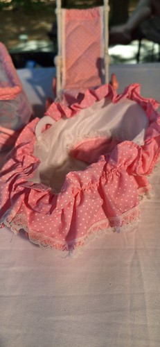 VTG 1988 Lewis Galoob Baby Doll Bouncing Babies Lot Playpen, Walker, stroller - Picture 4 of 12
