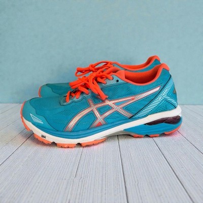 ASICS GT-1000 5 Women s Running Shoes Size 9.5 Teal Coral T6A8N