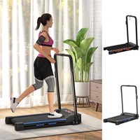 1-6 km/h Folding Motorised Walking Treadmill with Remote Control