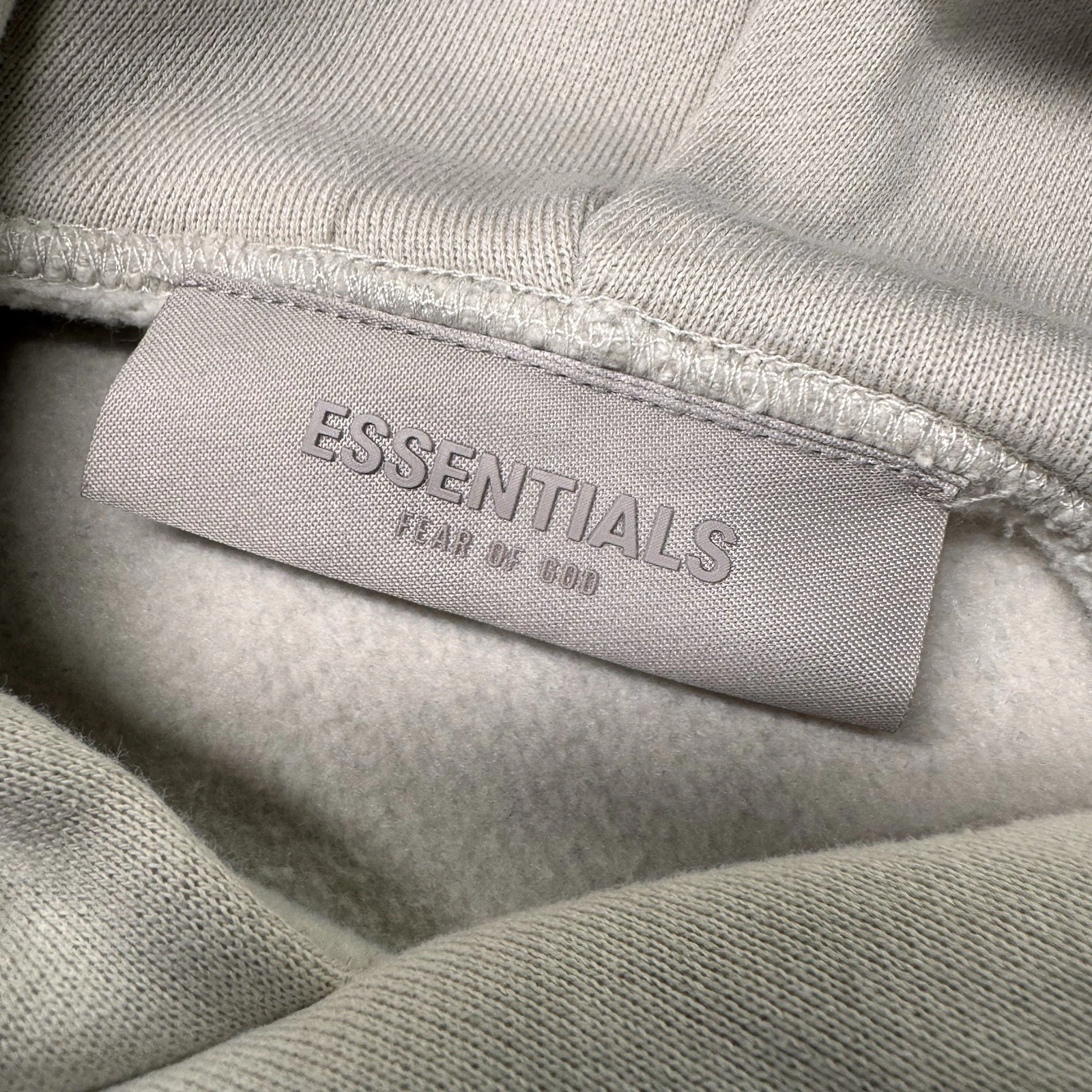 Felpa con cappuccio Essentials Fear of God grigio erica vestibilità rilassata taglia S