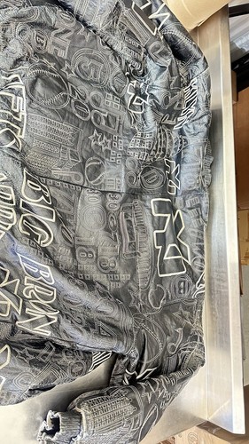 Desert Well New York City Themed Hooded Lined Black Size 4x Genuine Leather Jets - Picture 9 of 10