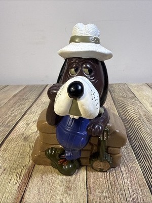 Vintage 1980 Jasper T Jowls Plastic Coin Bank Chuck E Cheese Show Biz Pizza Time