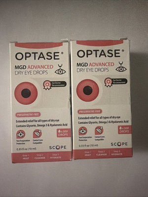 #ad #ad 2 Pack OPTASE MGD Advanced Dry Eye Drops Exp 12 26 $19.99