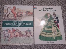 Dover Coloring Books Horses of the World  Fashions of the Old South Homeschool