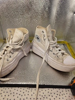 Converse Chuck Taylor All Star Move High-Top Platform Lift Sneaker White Size 10