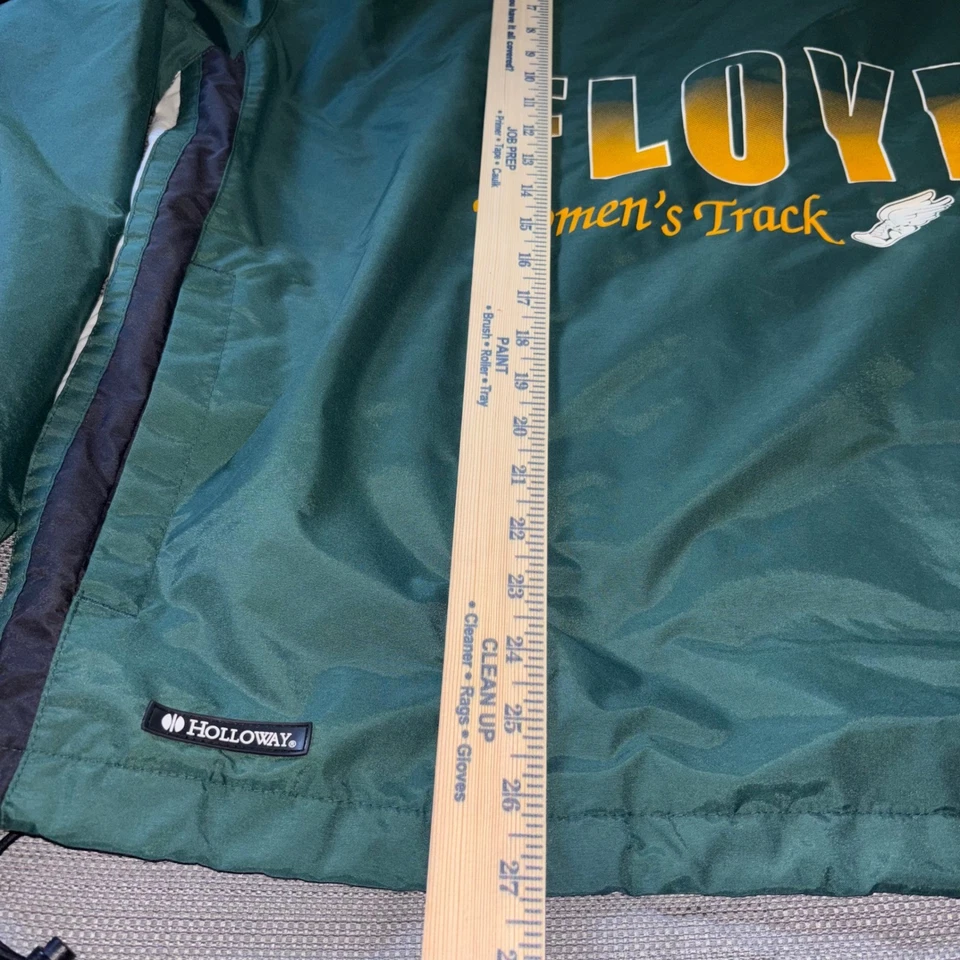 Holloway Floyd женщин трек поле пуловер куртка зеленый большой V шеи - Изображение 3 из 4