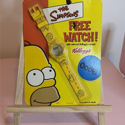 Kellogg s The Simpsons Homer Simpson Digital Armbanduhr 2002 Box gelb 