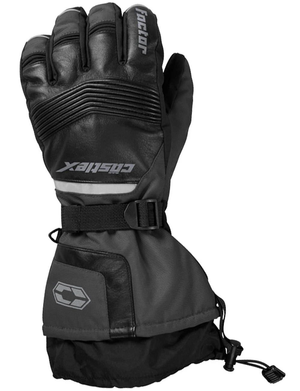 Castle X Factor Mens Snowmobile Gloves Dark Gray