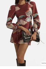 Hutch Deva Long-Sleeve Mini Dress Large