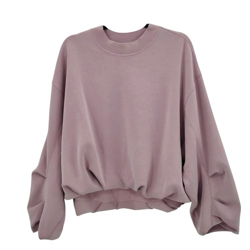 Lululemon Softstreme Voluminous Sleeve Pullover Sweatshirt Pink LW3HS3S Medium