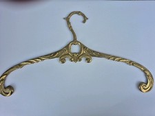 Solid Brass Clothes Hanger Vintage Bridal Dress Hanger