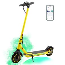 8.5" Folding Electric Scooter W/ app 350W 35KM Range 30km/h City Commute Yellow