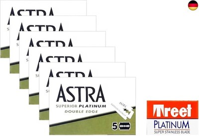30 Astra Platinum Klingen + 1 Treet Platinum RasierKlinge