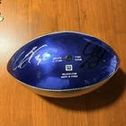 NFL Chicago Bears Cedric Benson Autograph Football + Unknown Player