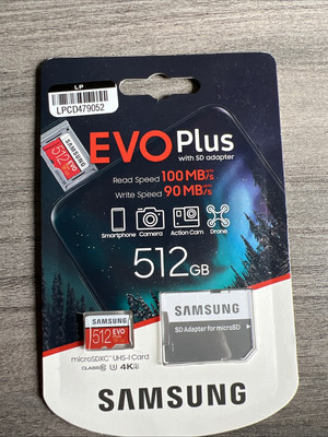 New Samsung EVO Plus 512GB microSDXC UHS-I Memory Card MB-MC512HA/AM