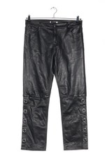 H&M Pantaloni in ecopelle Donna Pantalone Taglia IT 44 nero stile stravagante
