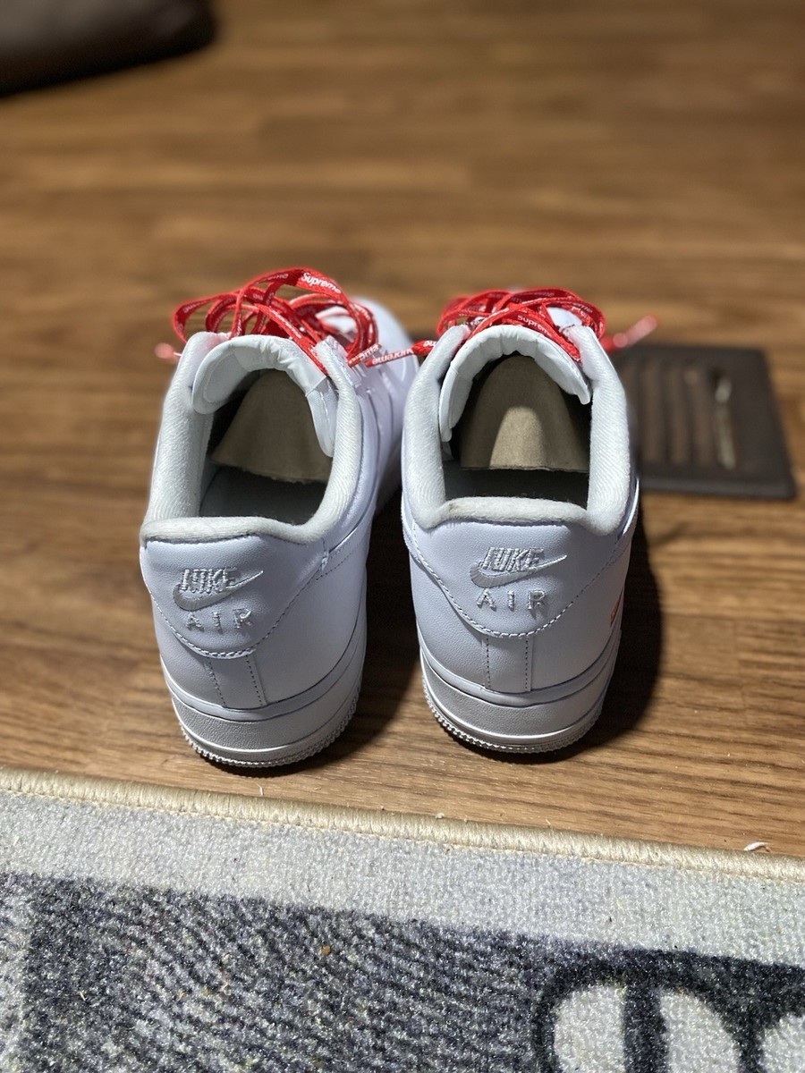 ●新品 Supreme Nike Air Force1Low White24.0 Supreme x Nike Air Force 1 Low 'Box Logo - White Payed 235