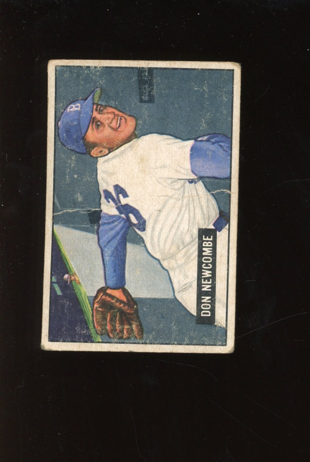 1951 Bowman Baseball Don Newcombe #6 lower grade Brooklyn Dodgers