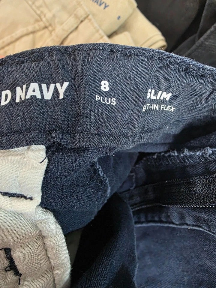 Old Navy Childrens Place Kids Pants Bundle Size 8 Slim Skinny Neutral Colors - Image 2 of 4