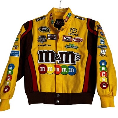 NASCAR Chase Authentic M&Ms Kyle Busch Bomber jacket youth small