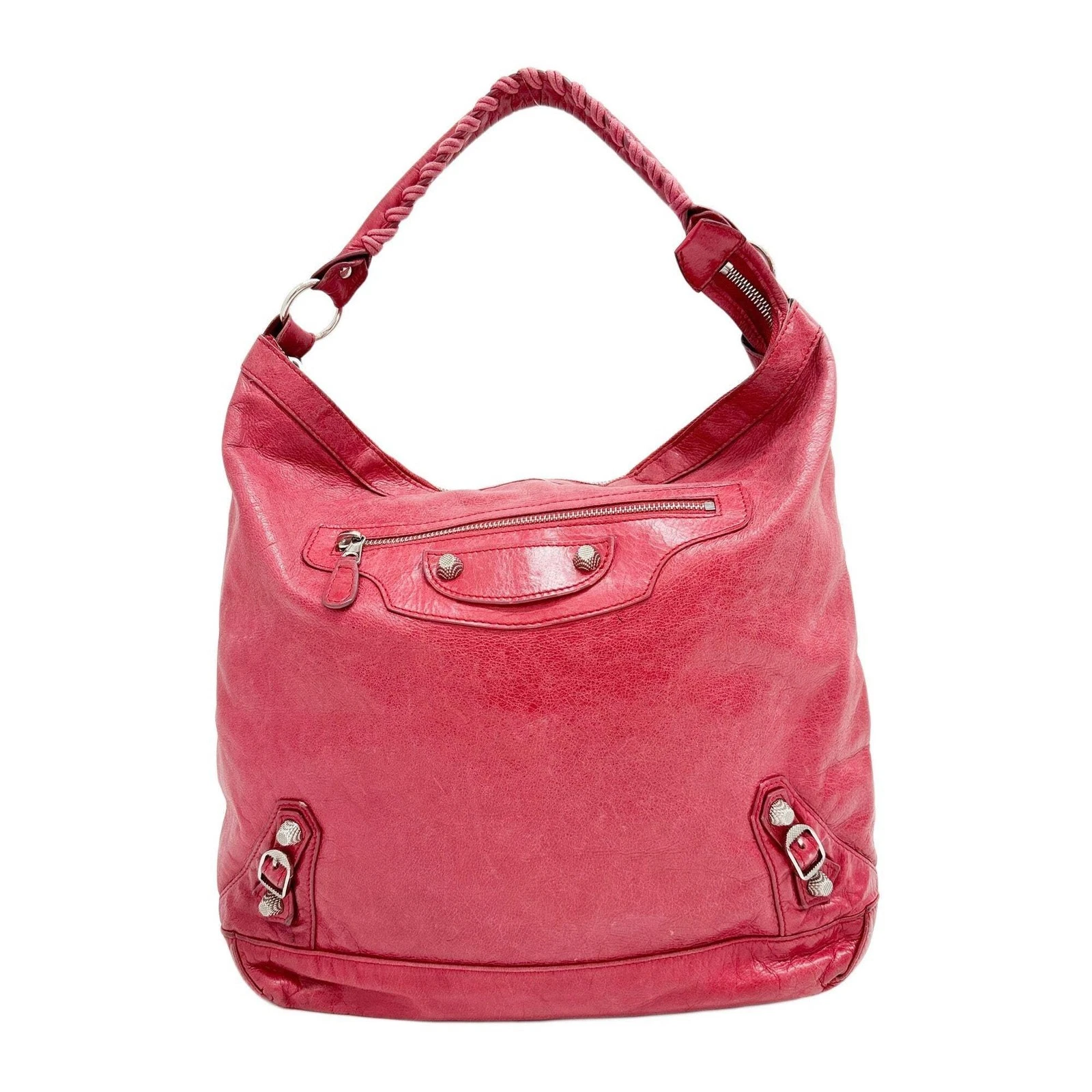 Balenciaga — BALENCIAGA Giant 12 The Day Red Leather Shoulder Bag