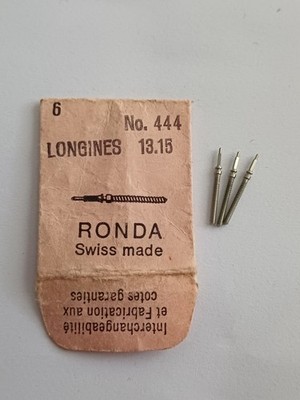 3x Longines 13.15 Winding Stem Ronda 444 Tige de Remontoir NOS Vintage Watch Par