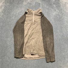 Columbia Klamath Range II 1/4 Zip Fleece Jacket Youth L Brown Two Tone Outerwear