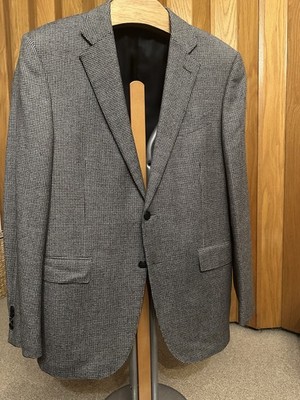Ermenegildo Zegna Sakko Grau Wolle Gr. 52 Slim NP 2000 