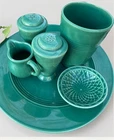 Fiesta Homer Laughlin Harlequin 6-Piec Set in Medium Green