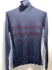 Rapha Mens ROLL NECK SWEATER- Black Iris Color- Sz XS-NWT