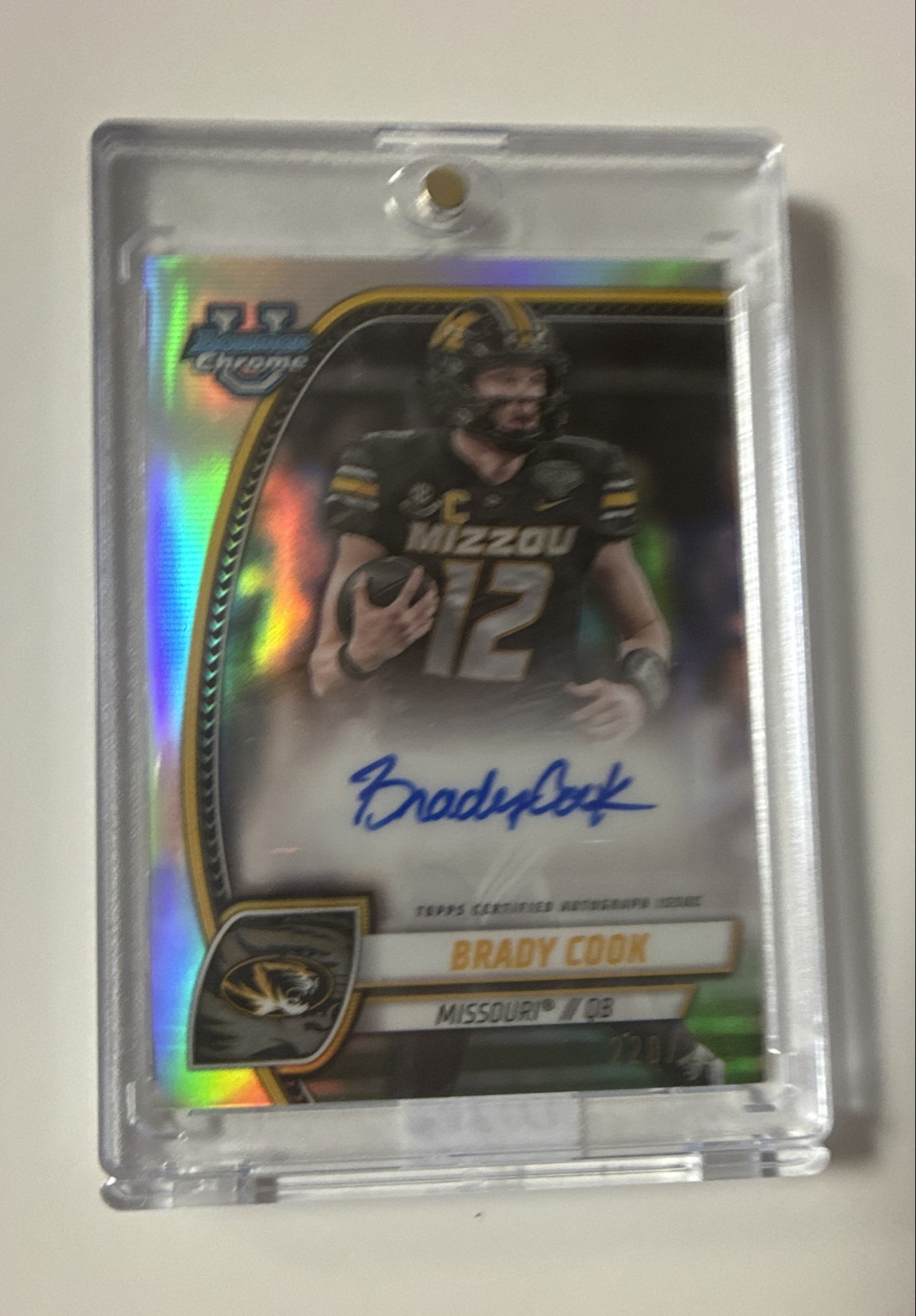 2024 Bowman University Chrome - Chrome Prospect Autographs Brady Cook #PA-BCO...