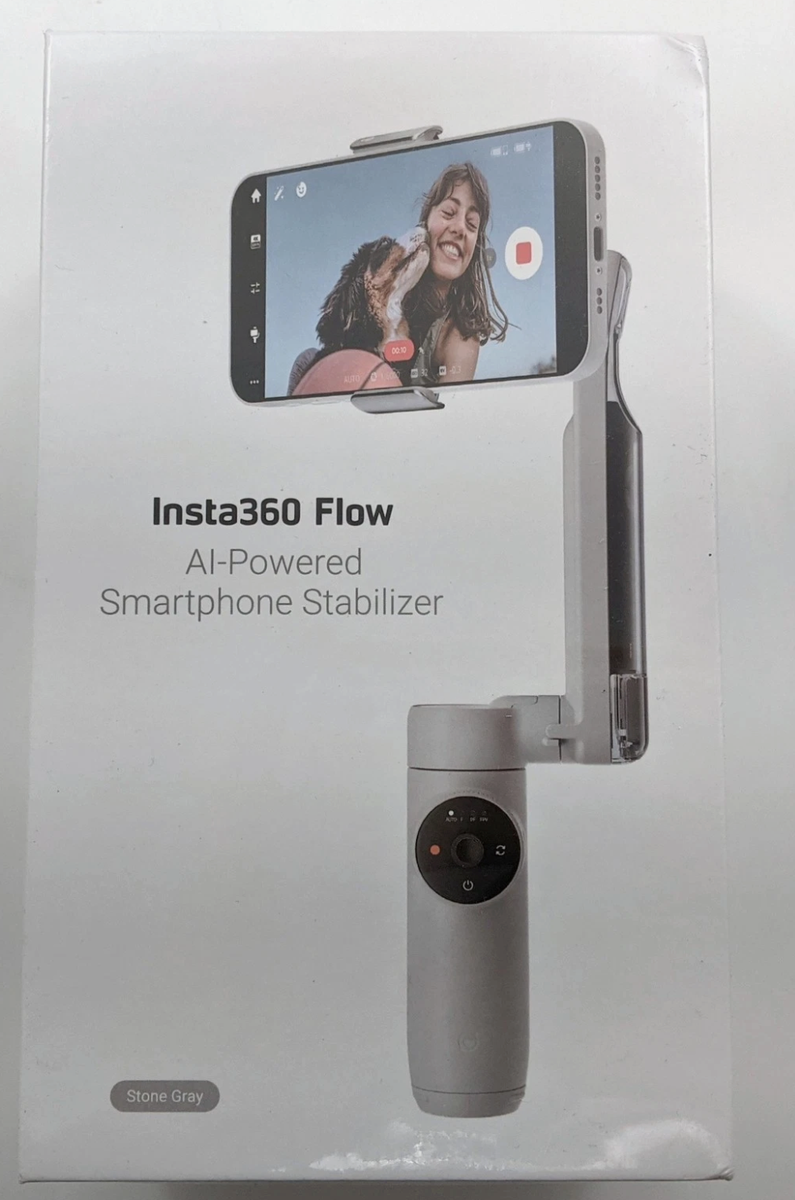 Insta360 Flow AI-Powered Smartphone Stabilizer Stone Gray
