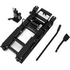 Motorcycle Lift Jack 1500LB Capacity,Hydraulic Scissor Jack for Dirt Bikes Black