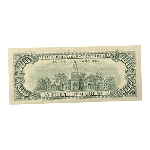 Serie 1990 100 Dollar Schein Federal Reserve Note zirkuliert - Bild 2 von 2