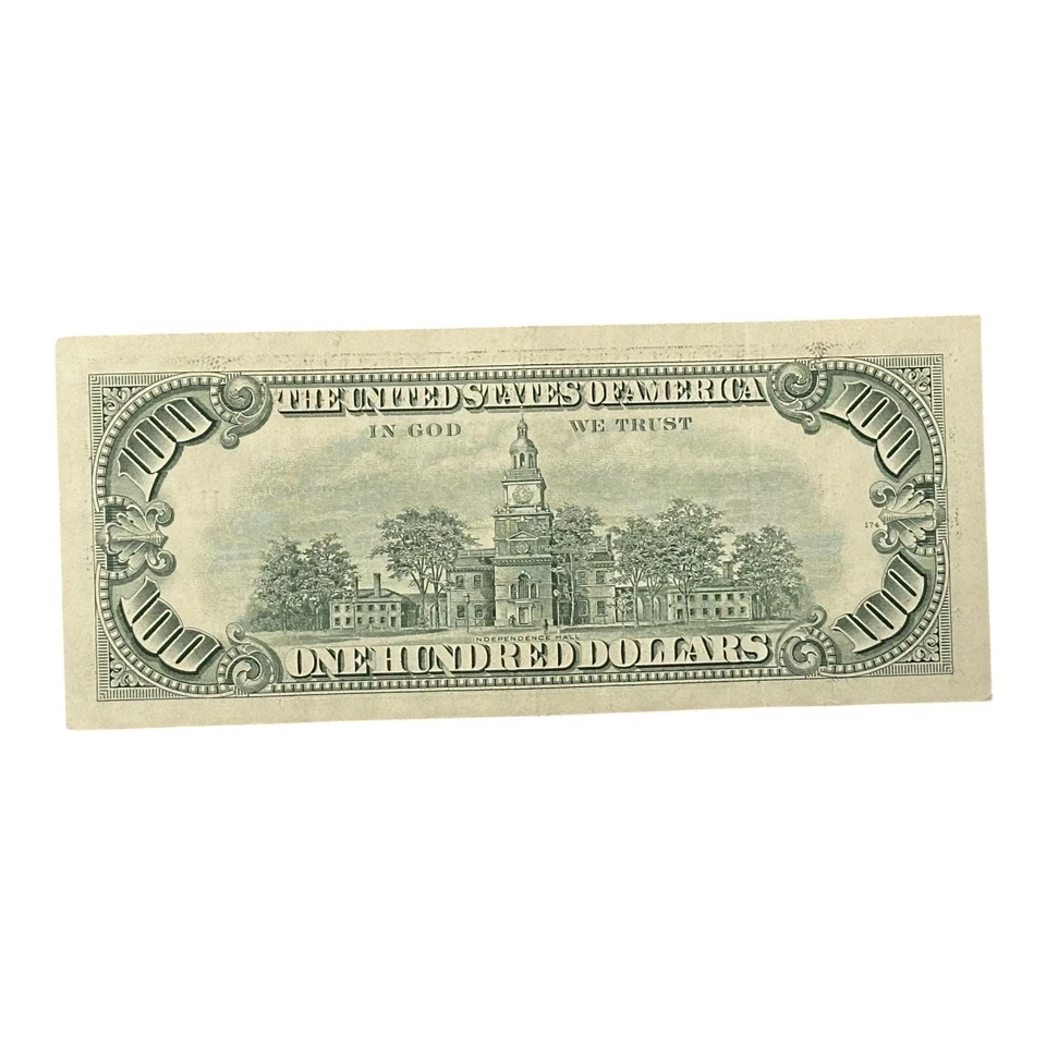 Series 1990 $100 Dollar Bill Federal Reserve Note Circulated - Image 2 of 2