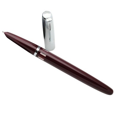 Wing Sung 601 Steel Cap Vacumatic Fountain Pen F Nib 0.5mm Ink Pen Original Box