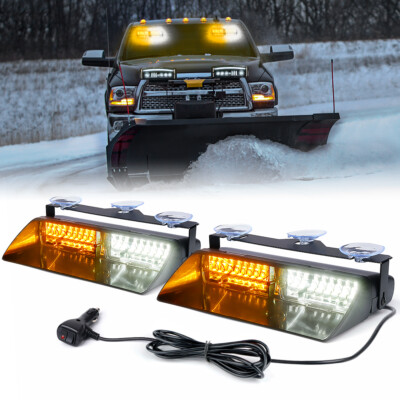 Xprite LED Dash Strobe Light Bar Traffic Advisor Emergency Hazard Warning Safety