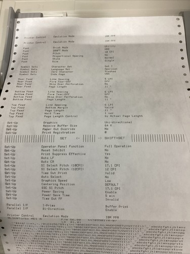 Oki MICROLINE 320 Turbo Mono 9-Pin Dot Matrix Printer Model D22800A - Picture 3 of 15