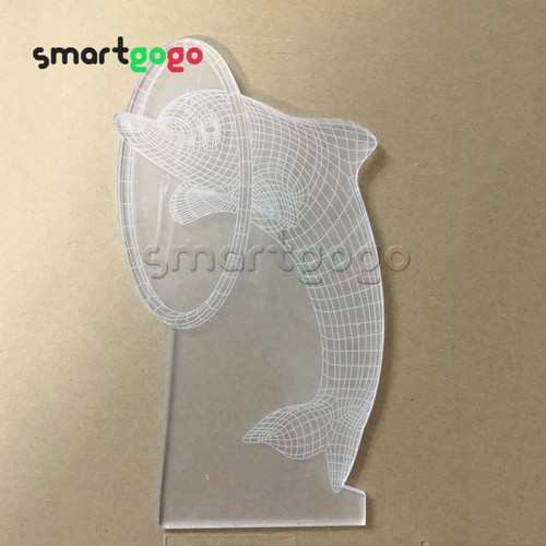 3D LED Lampenfuß Nachtlicht USB Touch 7 Farben Wechsel Lampe Panel Fernbedienung BSG - Bild 19 von 46