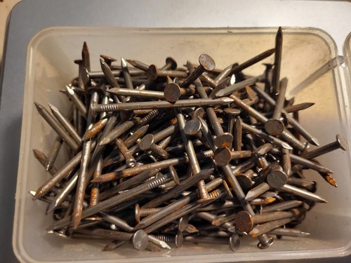 150+ pcs 2 in Framing Common Nails 6d Outdoor Steel 1 lb Box Vintage NOS - Picture 3 of 4