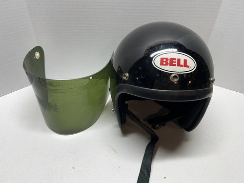 Vintage BELL RT MOTORCYCLE HELMET 1979 WITH VISOR RARE 7-1/8 | 57 Centimeters - Bild 1 von 15