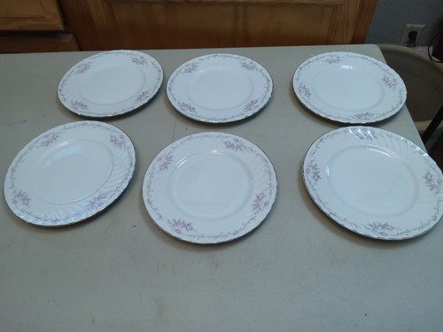 VINTAGE SET OF 6 GOLD STANDARD GENUINE PORCELAIN CHINA SALAD PLATES 7.5" JAPAN - Picture 6 of 6