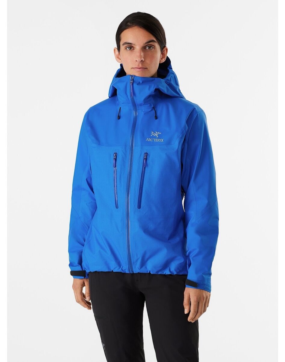 NWT Women's Arc'teryx Blue Alpha Goretex Hooded Waterproof NWT Women's Arc'teryx Blue Alpha Goretex Hooded Waterproof